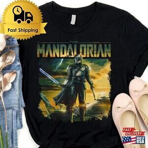 Mandalorian Yoda Cute Space Western Fan T-Shirt